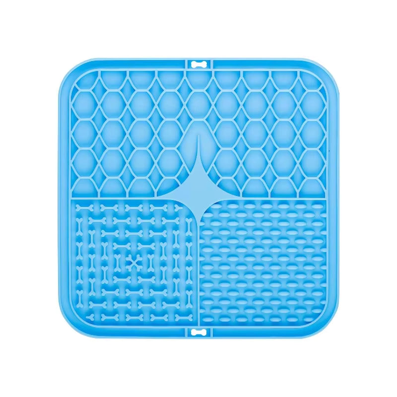 Pet Lick Silicone Mat Dogs Pet Slow Food Plate for Dog Bathing Distraction Silicone Dog Sucker Food Training Dog Feeder Supplies
