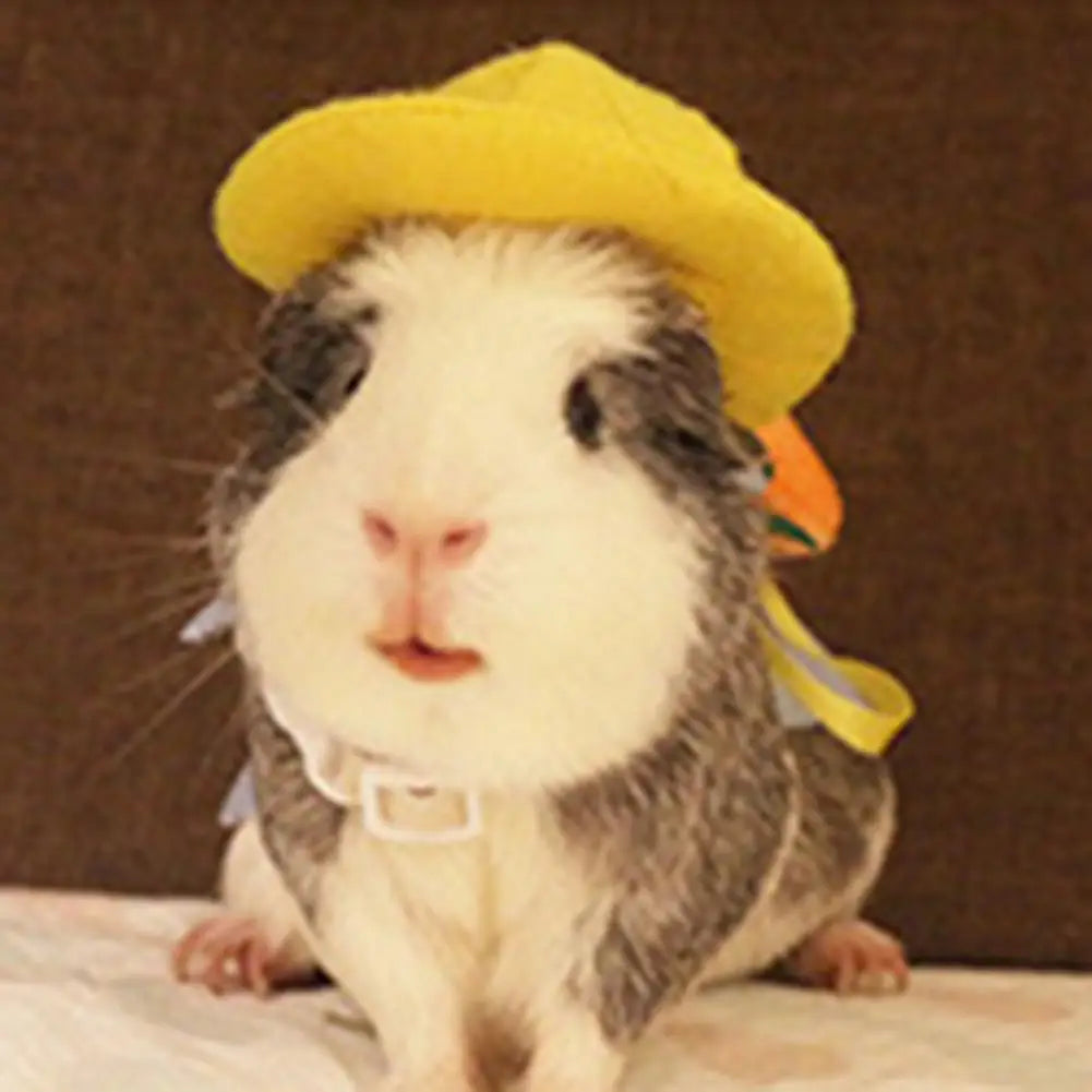 Small Animals Hats Rabbit Guinea Pig Hamster Hat Decorative Rabbit Cap Pet Festive Funny Hat Cap Head Accessories Pet Supplies
