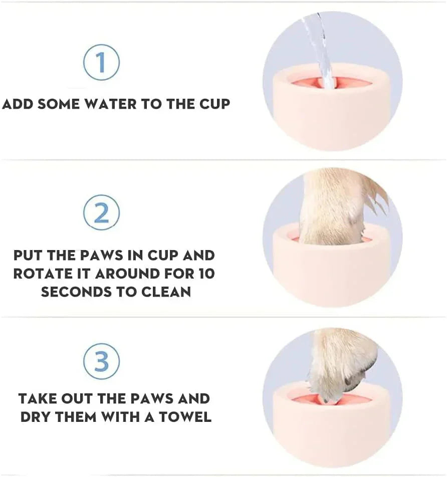 Portable Dog Paw Cleaner Cup | Muddy Paw Washer for Dogs | Pet Paw Cleaning Cup