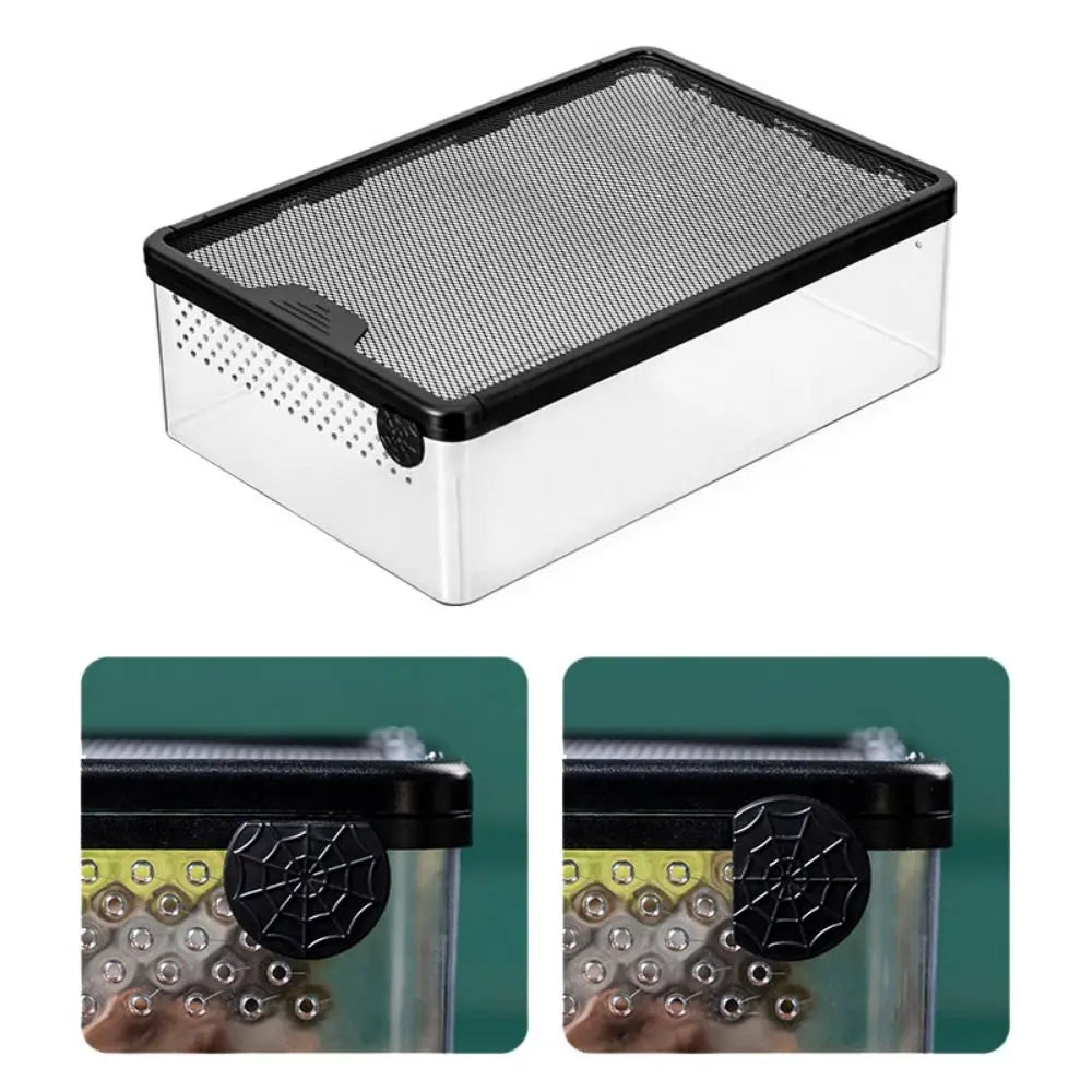 Reptile Breeding Box Acrylic Spider Lizard Amphibian Terrarium Leak-Proof Pet Habitat Animal Accessories