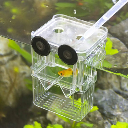 Aquarium Fish Breeder Box Durable Betta Fish Tank Fish Breeding Isolation Box Hatching Incubator Box for Baby Fish Shrimp