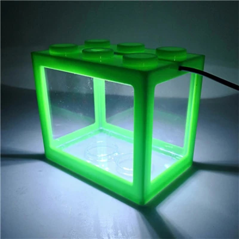 Betta Fish Fighting Cylinder Rumble Fish Cylinder Mini Aquarium Building Block Fish Tank