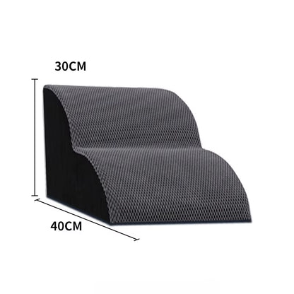 Pet 2/3 Step Dog Stair Cat Pet Ramp Ladder Washable Non Slip Removable Memory Foam Pet Products Ramp for Dog Pet Stairs for Dogs