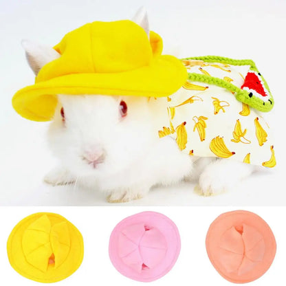 Small Animals Hats Rabbit Guinea Pig Hamster Hat Decorative Rabbit Cap Pet Festive Funny Hat Cap Head Accessories Pet Supplies