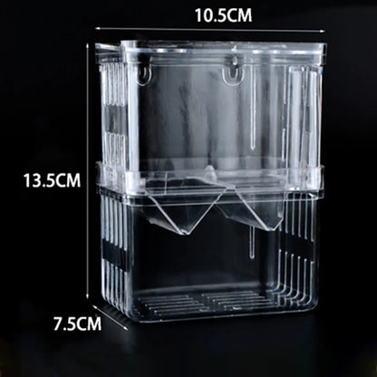 Aquarium Fish Breeder Box Durable Betta Fish Tank Fish Breeding Isolation Box Hatching Incubator Box for Baby Fish Shrimp