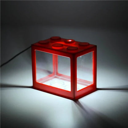 Betta Fish Fighting Cylinder Rumble Fish Cylinder Mini Aquarium Building Block Fish Tank