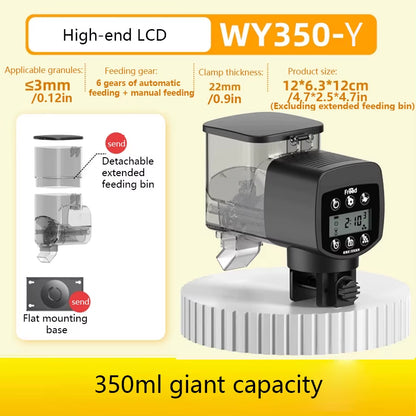 Aquarium Automatic Fish Feeder Fish Tank Feeder Intelligent Automatic Feeder Digital Timing Control Fish Aquarium Feeding