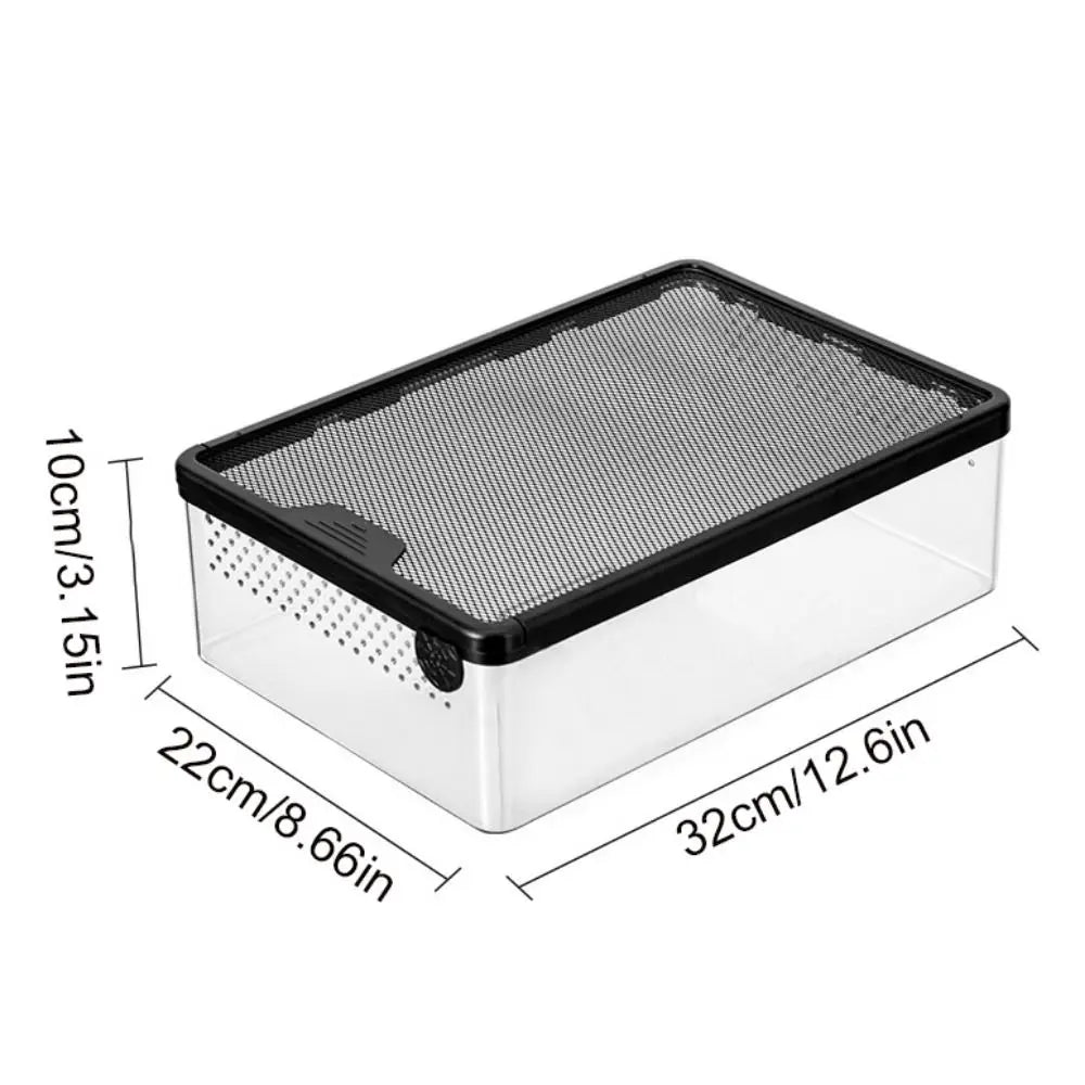 Reptile Breeding Box Acrylic Spider Lizard Amphibian Terrarium Leak-Proof Pet Habitat Animal Accessories