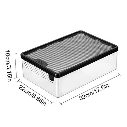 Reptile Breeding Box Acrylic Spider Lizard Amphibian Terrarium Leak-Proof Pet Habitat Animal Accessories