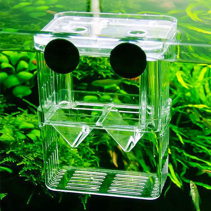 Aquarium Fish Breeder Box Durable Betta Fish Tank Fish Breeding Isolation Box Hatching Incubator Box for Baby Fish Shrimp