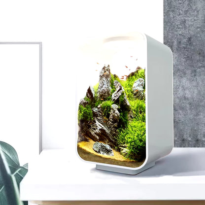 Desktop Smart Betta Fish Tank Mini Acrylic Betta Fish Tank Small Ecological Gold Fish Tank Super White Small Fish Tank Aquariums