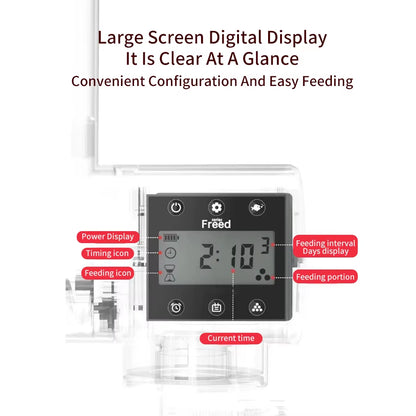 Aquarium Automatic Fish Feeder Fish Tank Feeder Intelligent Automatic Feeder Digital Timing Control Fish Aquarium Feeding