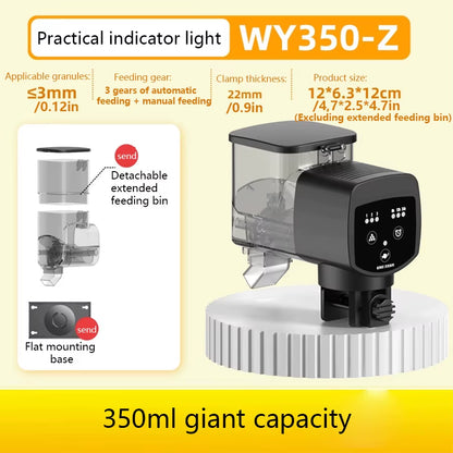 Aquarium Automatic Fish Feeder Fish Tank Feeder Intelligent Automatic Feeder Digital Timing Control Fish Aquarium Feeding