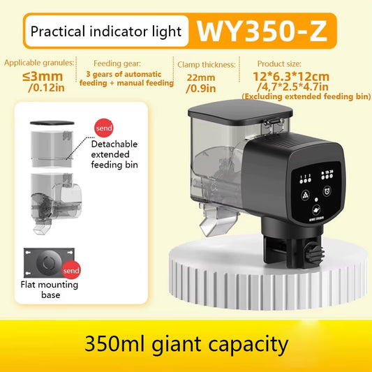 Aquarium Automatic Fish Feeder Fish Tank Feeder Intelligent Automatic Feeder Digital Timing Control Fish Aquarium Feeding